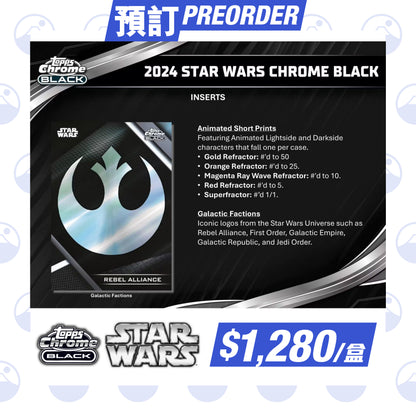 2024 Topps Star Wars Chrome Black Hobby Box