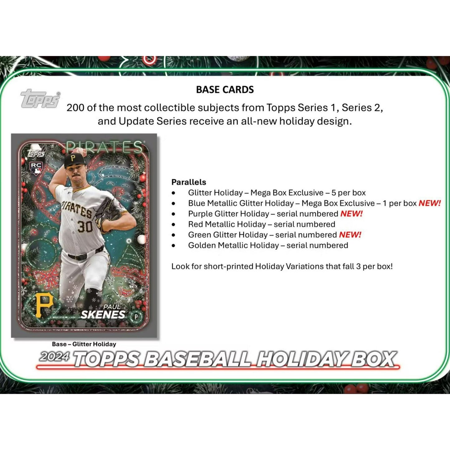 2024 Topps Baseball Holiday Mega Box