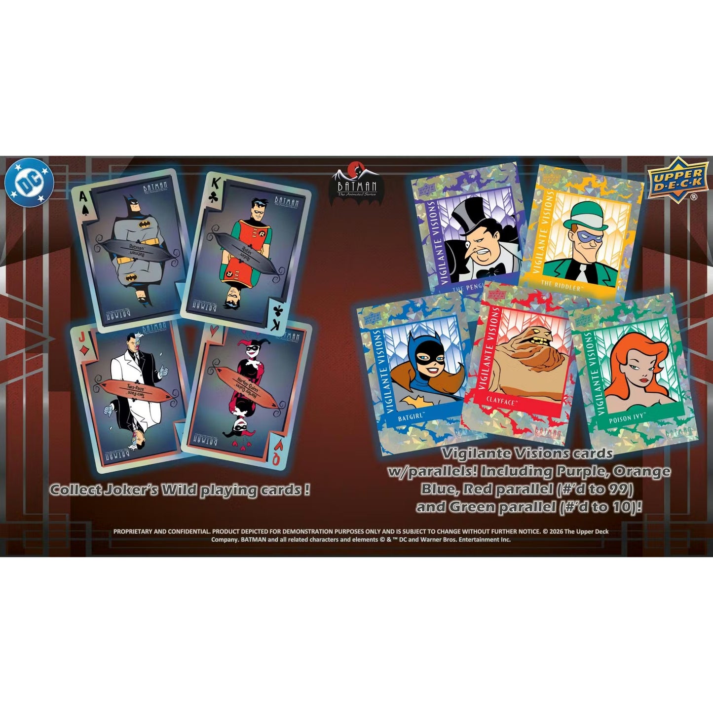 2026 Upper Deck DC Comic Batman：The Animated Series Trading Cards Hobby Box