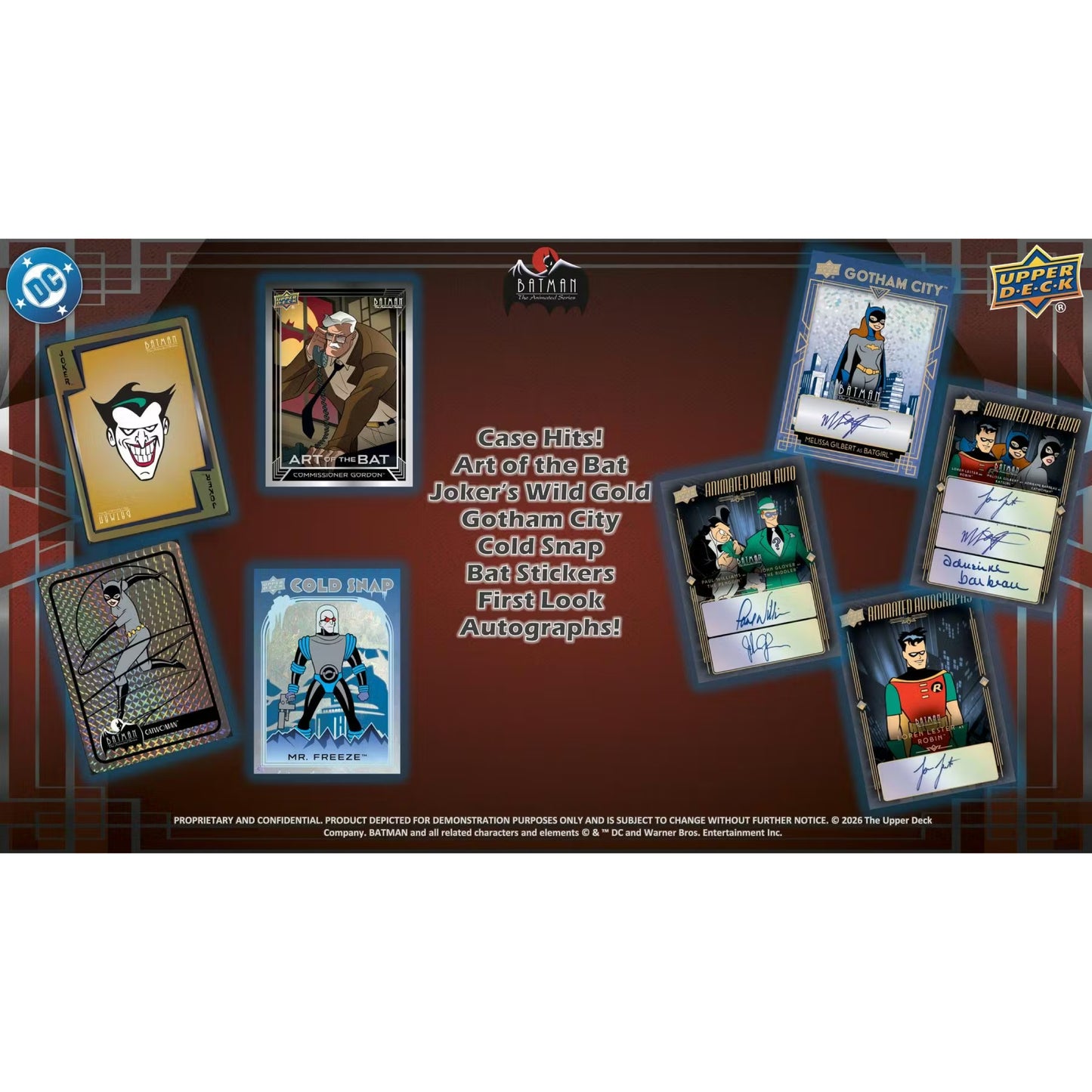 2026 Upper Deck DC Comic Batman：The Animated Series Trading Cards Hobby Box