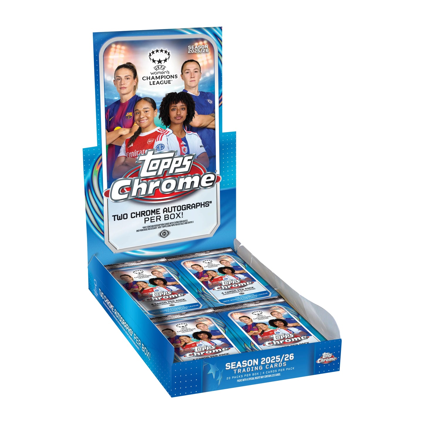 2025-26 Topps Chrome Women's UEFA Champions League Soccer Hobby Box