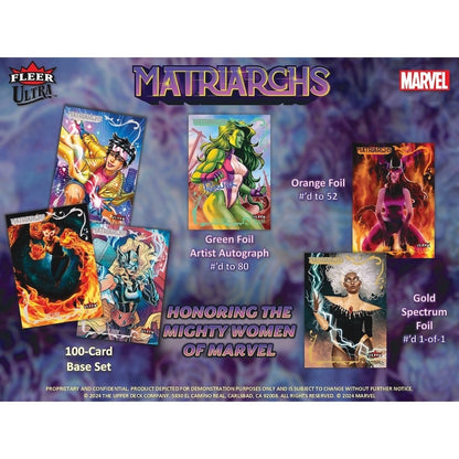 2024 Upper Deck Ultra Fleer Marvel Matriarchs Hobby Box