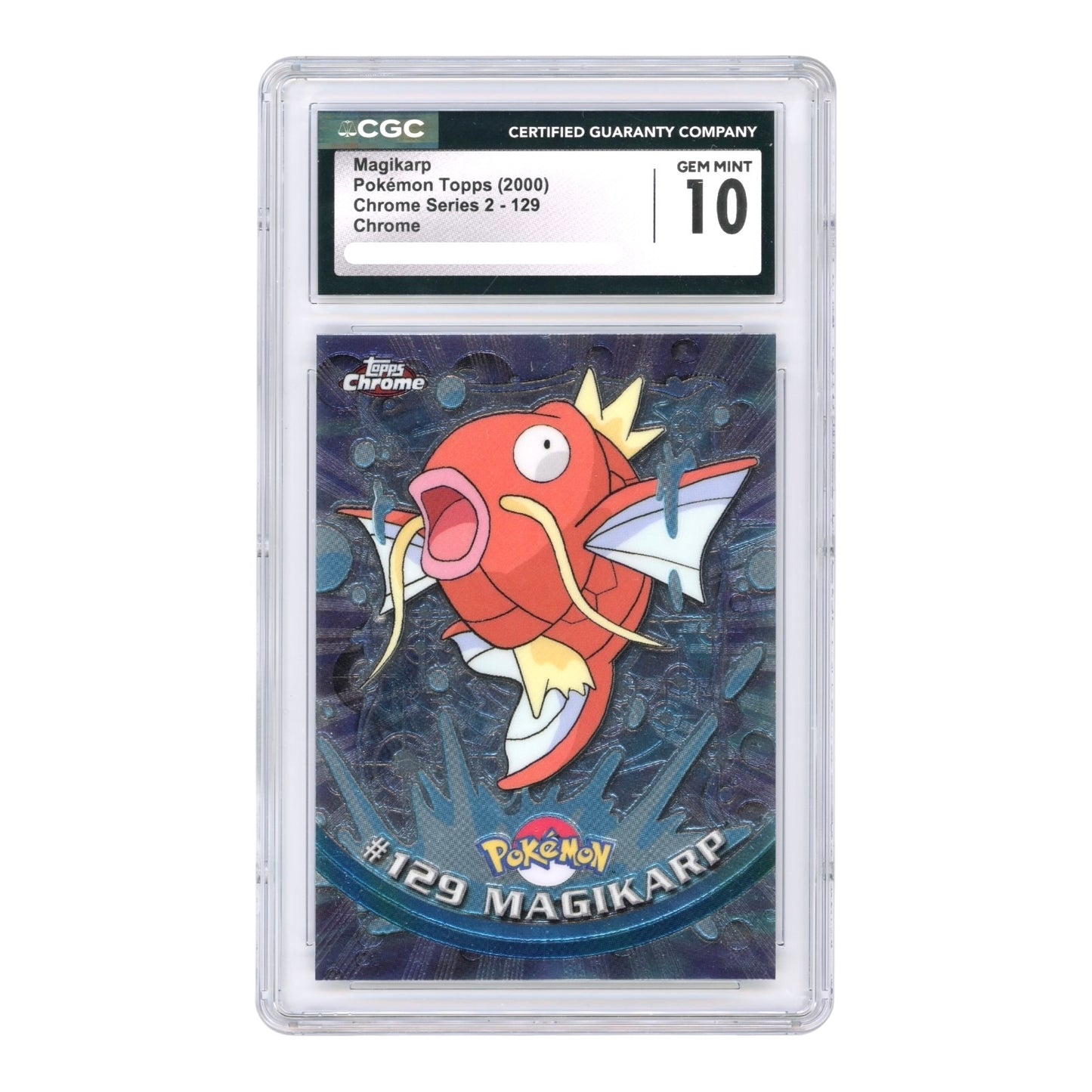 Magikarp 2000 Topps Chrome Pokemon English Series 2 #129 CGC 10