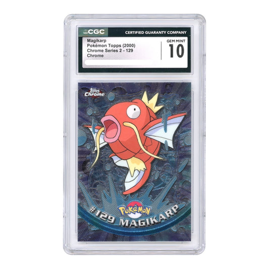Magikarp 2000 Topps Chrome Pokemon English Series 2 #129 CGC 10