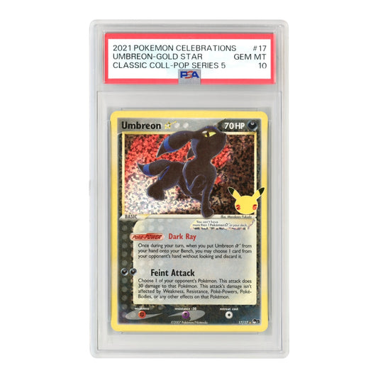 Umbreon 2021 Pokemon English 25th Anniversary Celebration Collection #17 PSA 10