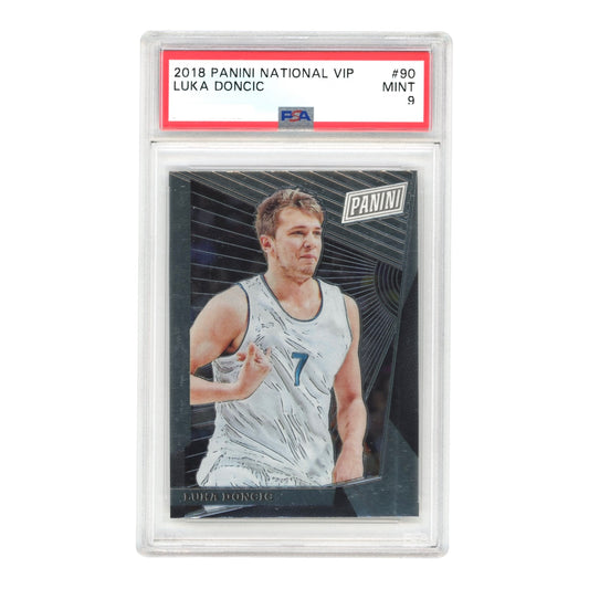 Luka Doncic 2018-19 Panini Nation VIP Rookie RC #90 PSA 9
