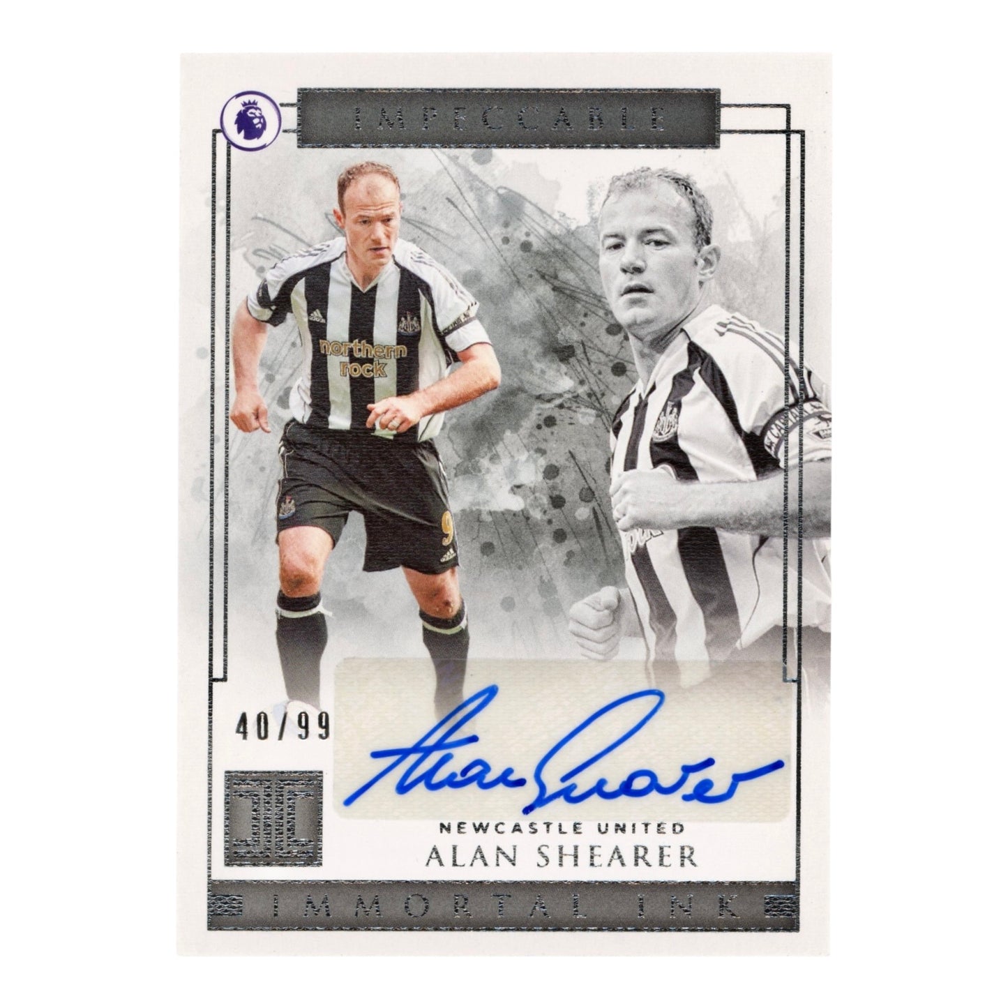Alan Shearer 2019-20 Impeccable Immortal Ink Auto 40/99 #IM-ASH
