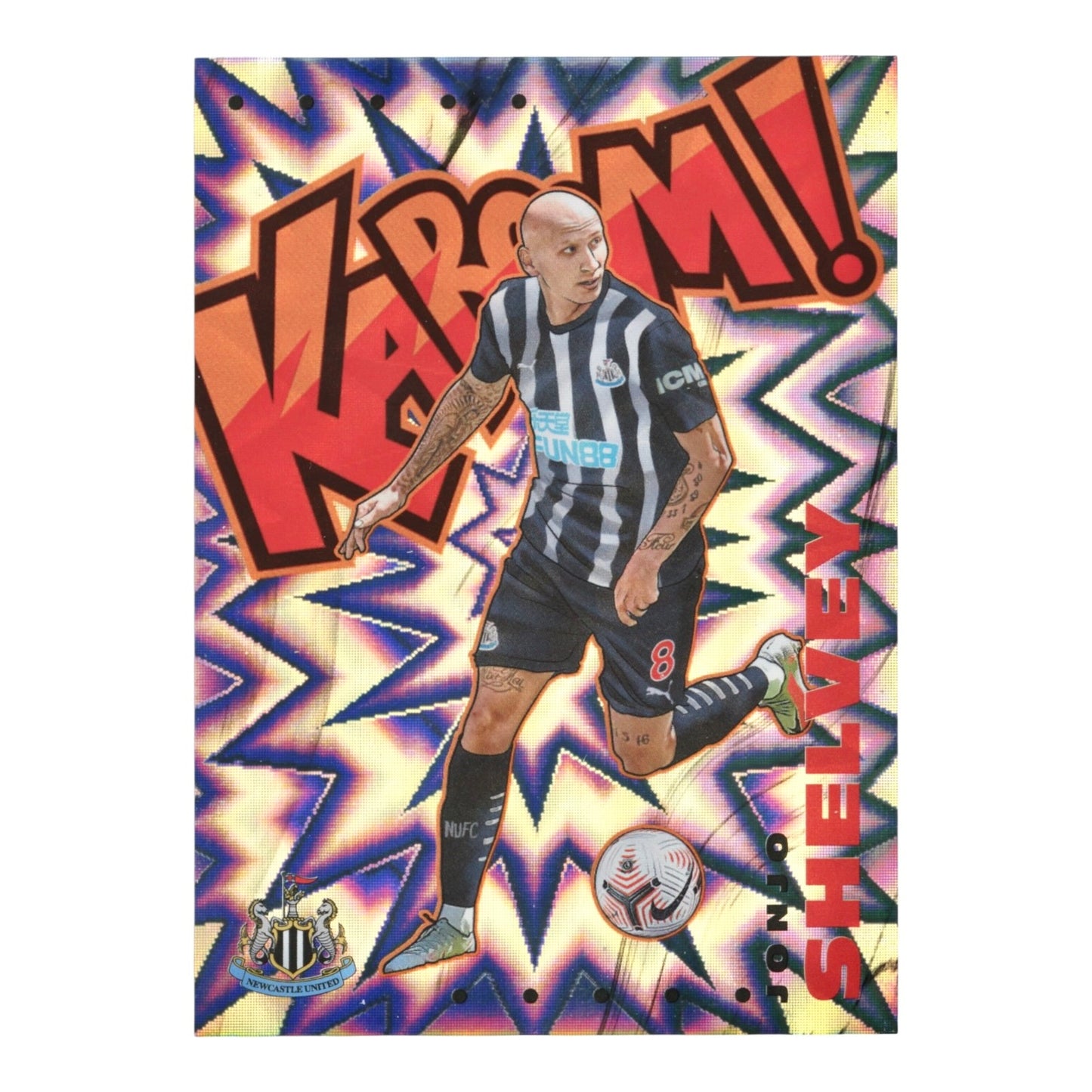 Jonjo Shelvey 2020-21 Prizm English Premier League EPL Kaboom! SSP Case Hit #13