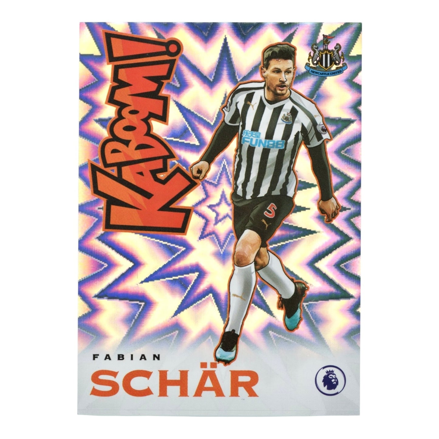 Fabian Schar 2019-20 Prizm English Premier League EPL Kaboom! SSP Case Hit #K-12