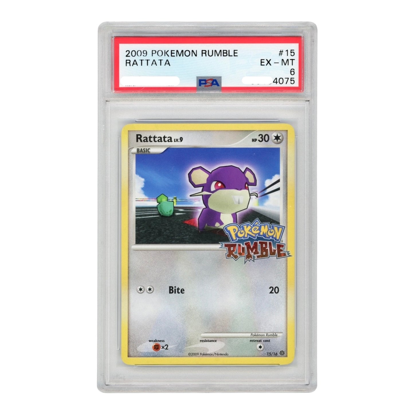 Set Of 16 2009 Pokemon English Rumble Consecutive Cert Number #1-16 PSA
