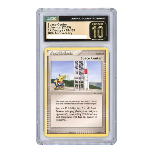 2005 Pokemon English EX Deoxys 10th Anniversary Space Center CGC Pristine 10