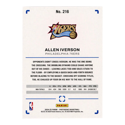 Allen Iverson 2024-25 Photogenic 08/99 #216