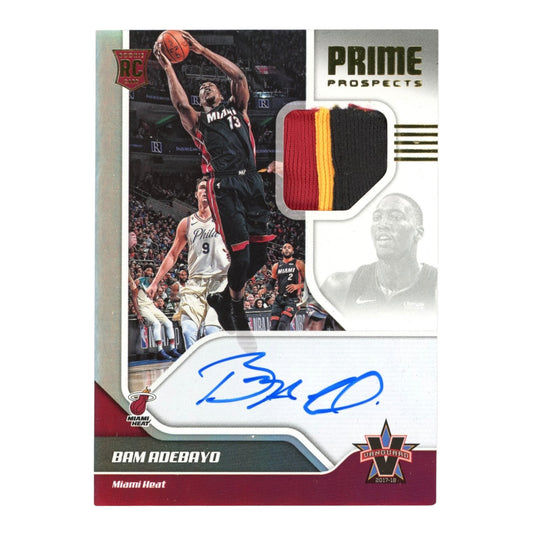 Bam Adabayo 2017-18 Vanguard Prime Prospect Patch Auto 09/99 Rookie RC #146