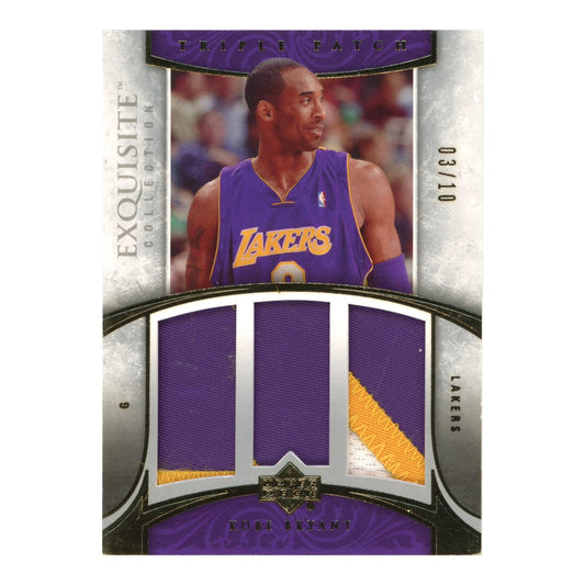Kobe Bryant 2006 Upper Deck Exquisite Collection Triple Patch 03/10 #E3P-KB