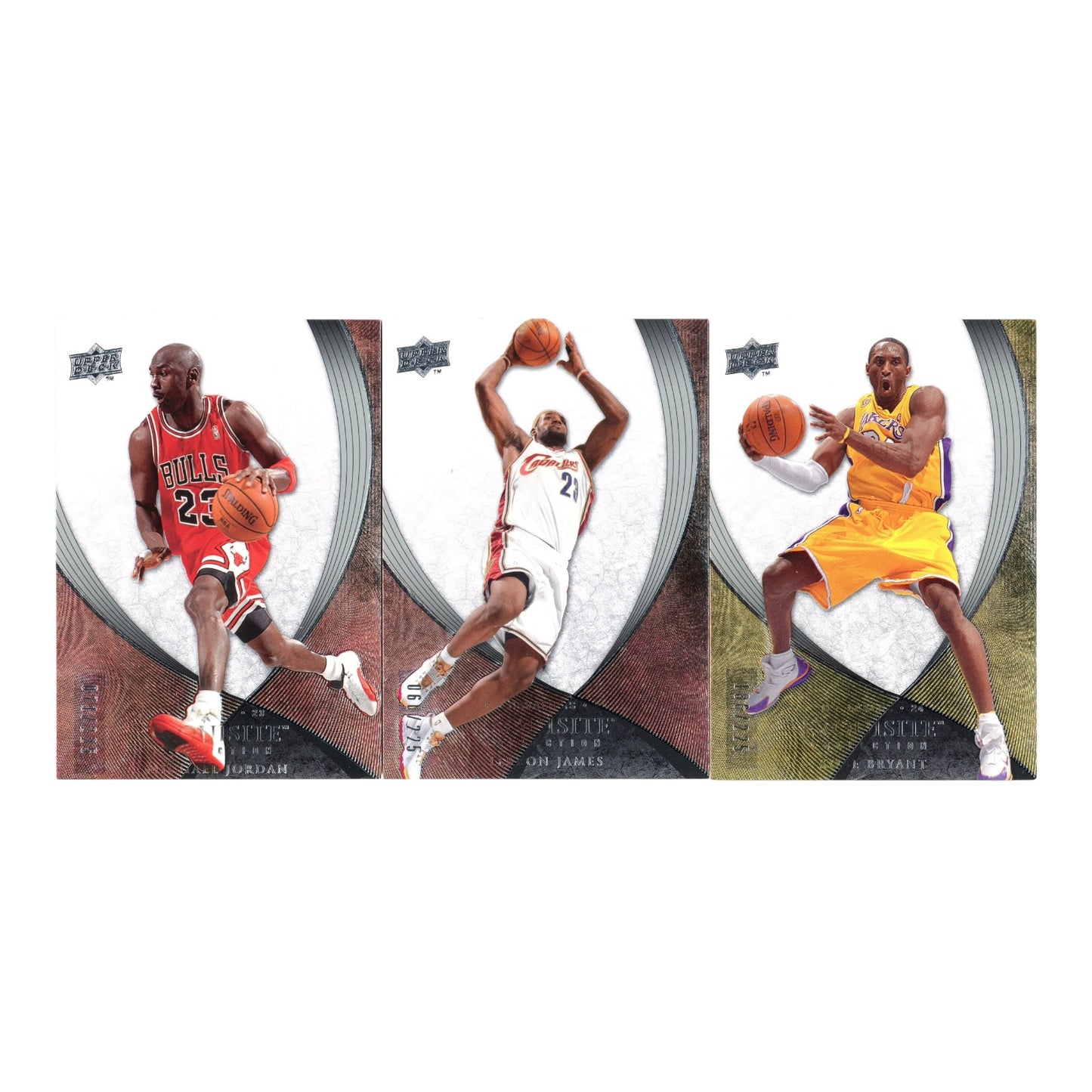 Set Of 3 Jordan/Kobe/Lebron 2008 Upper Deck Exquisite Collection /225 #1/3/23