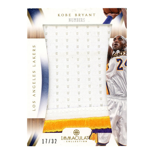 Kobe Bryant 2012-13 Immaculate Collection Game-Worn Jumbo Patch 17/32 #IP-KB