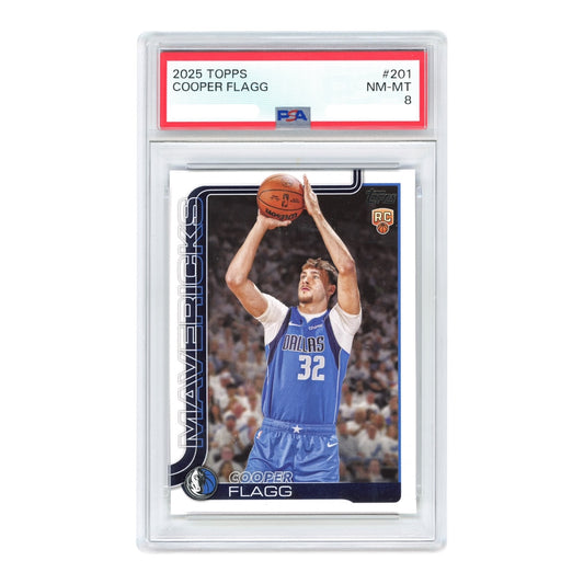 Cooper Flagg 2025 Topps Rookie RC #201 PSA 8
