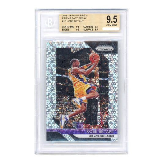 Kobe Bryant 2018-19 Prizm Fast Break #15 BGS 9.5