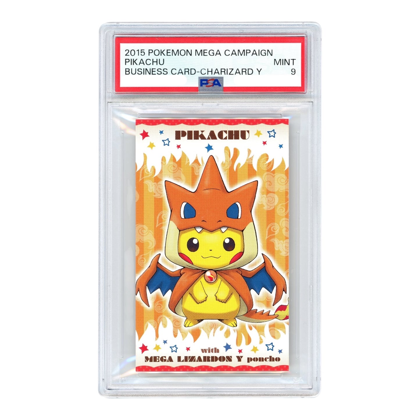 Set Of 2 Pikachu 2015 Pokemon Japanese Mega Campaign Business Card Charizard Y PSA 9