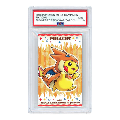 Set Of 2 Pikachu 2015 Pokemon Japanese Mega Campaign Business Card Charizard Y PSA 9