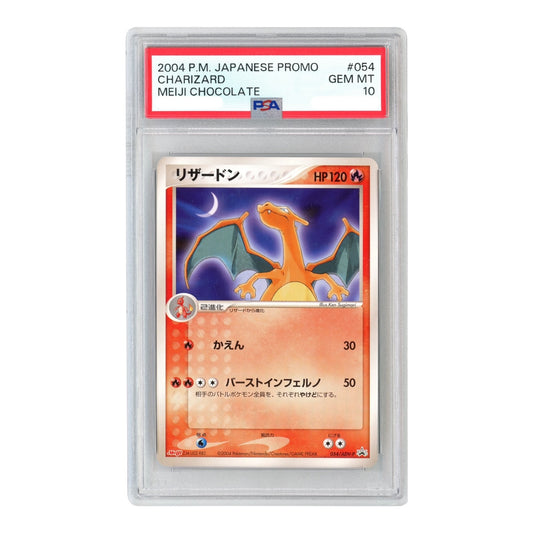 Charizard 2004 Pokemon Japanese Meiji Chocolate Promo #054 PSA 10