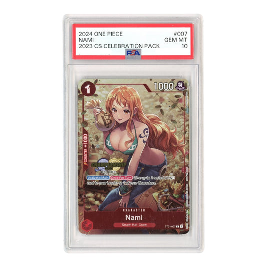 Nami 2024 One Piece English Championship Celebration Pack Promo #007 PSA 10