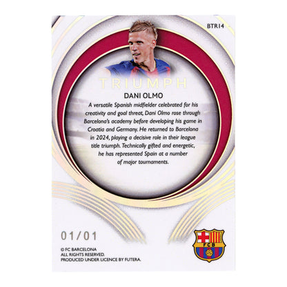 Dani Olmo Futera Soccer Triumph 1 of 1 #BTR14