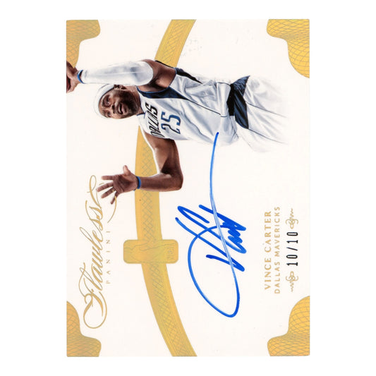 Vince Carter 2013-14 Flawless On Card Auto 10/10 #NB-VC