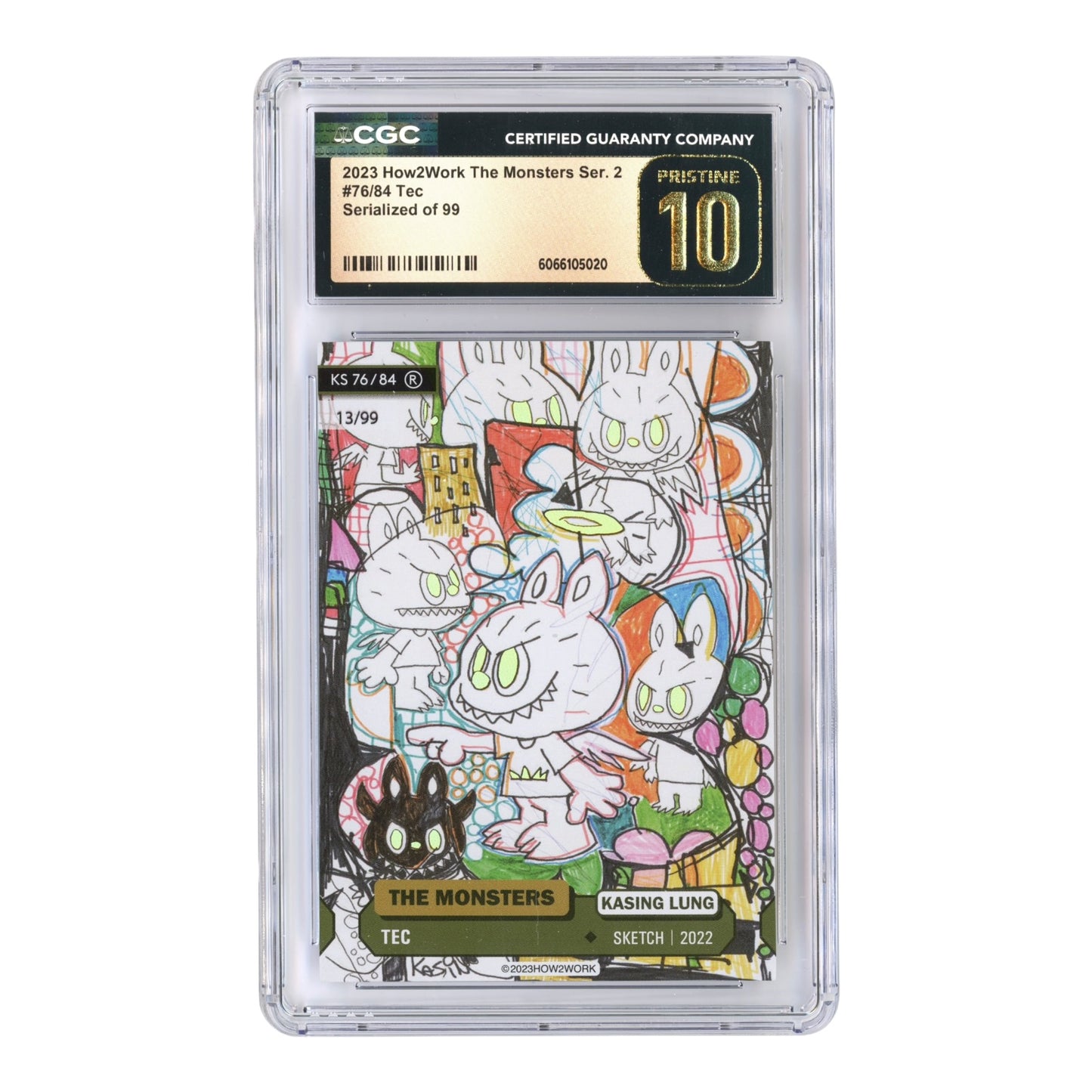 Set of 18 Labubu 2024 How2work The Monster Series 2 CGC