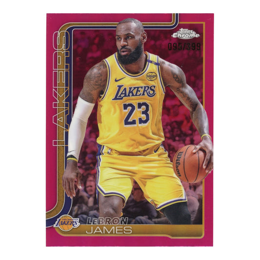 Lebron James 2025 Topps Chrome Refractor 095/399 #127