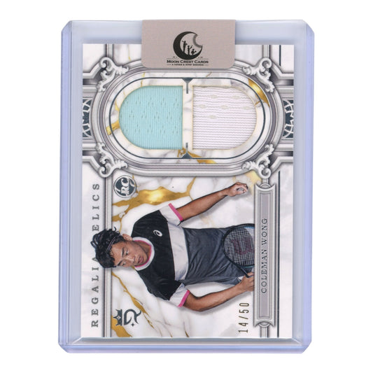 Coleman Wong 2024 Topps Royalty Collection Tennis Patch Relic 14/50 Rookie RC #RER-CW