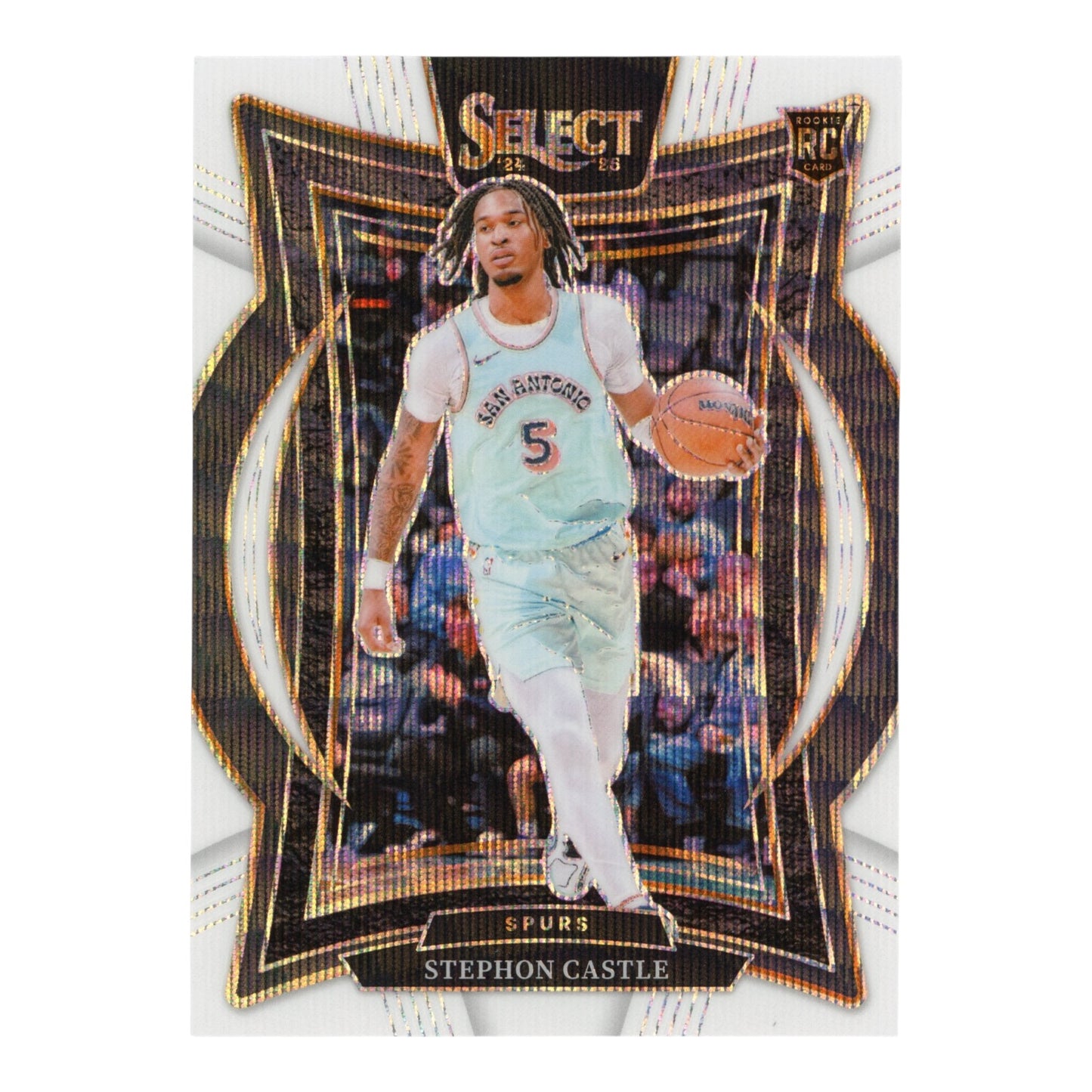 Stephon Castle 2024-25 Select White Sparkle 13/99 Rookie RC #72