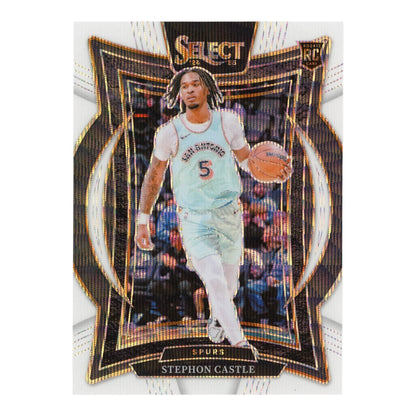 Stephon Castle 2024-25 Select White Sparkle 13/99 Rookie RC #72