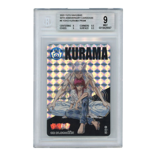 Yoko Kurama 2023 Yuyu Hakusho Bandai Carddass Prism 30th Anniversary #6 BGS 9