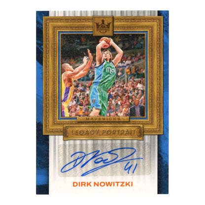Dirk Nowitzki 2023-24 Court Kings Legacy Portrait Auto 46/49 #LP-DND
