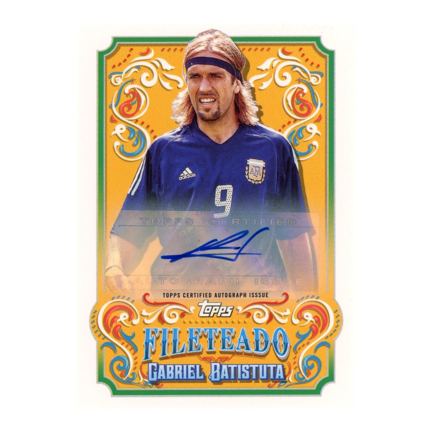 Gabriel Batistuta 2023 Topps Fileteado Auto #FT-11
