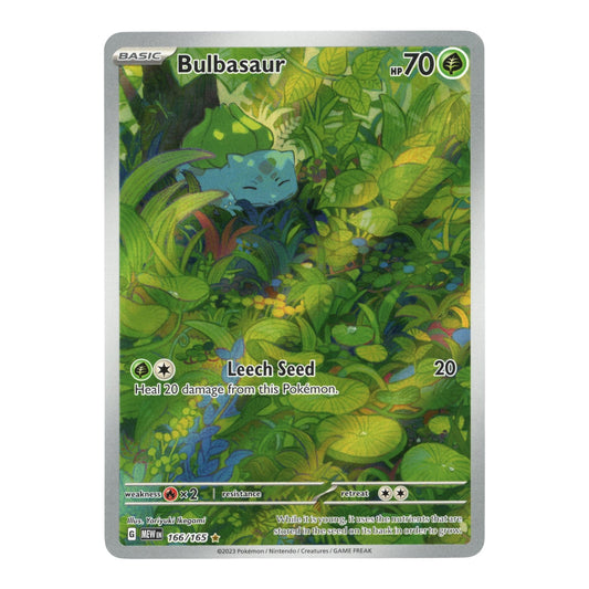 Bulbasaur 2023 Pokemon English 151 Full Art Holo #166