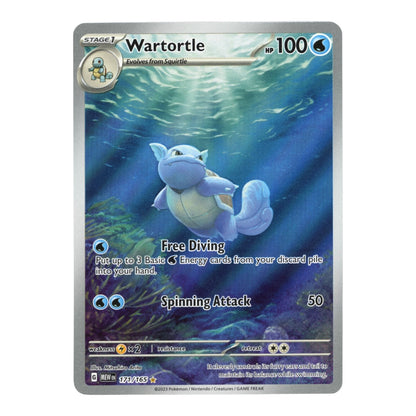 Wartortle 2023 Pokemon English 151 Full Art Holo #171