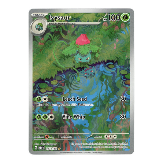 Ivysaur 2023 Pokemon English 151 Full Art Holo #167