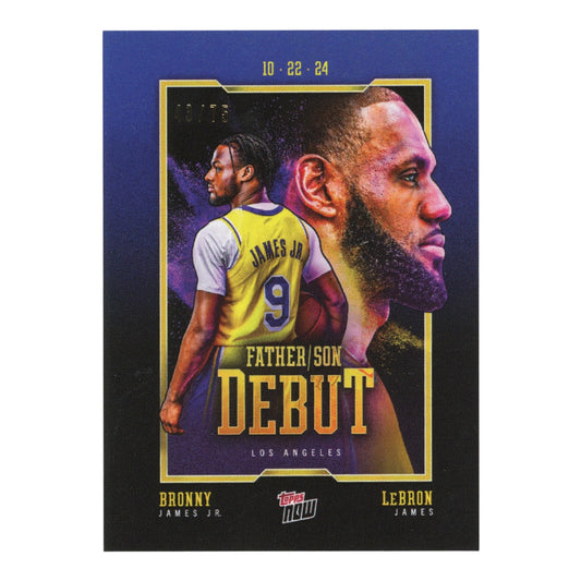 Lebron James/Bronny James 2024 Topps NOW 43/75 #1