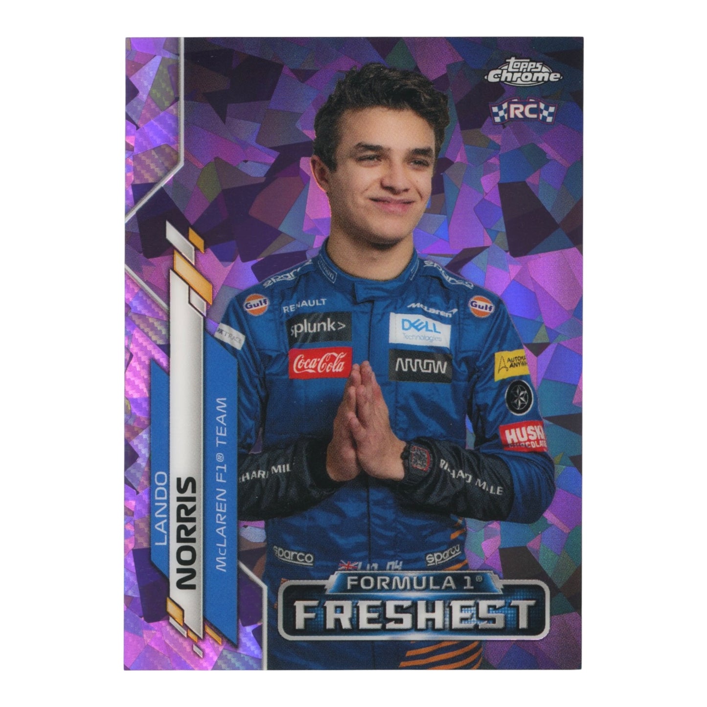 Lando Norris 2020 Topps Chrome Formula 1 F1 Rookie RC 01/10 #199
