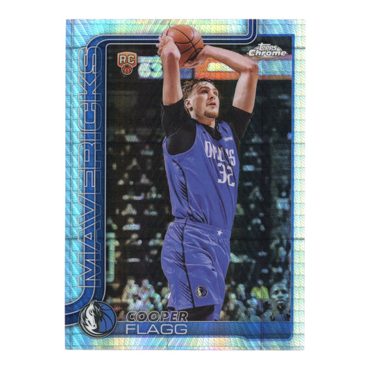 Cooper Flagg 2025 Topps Chrome Prism Refractor Rookie RC #251