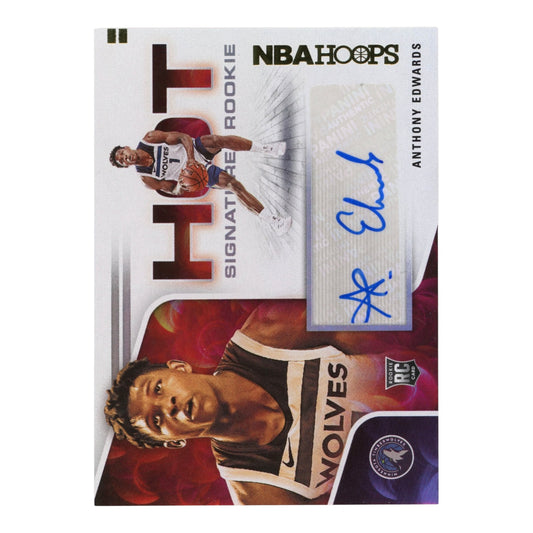 Anthony Edwards 2020-21 NBA Hoops Hot Signatures Auto Rookie RC #HR-AED