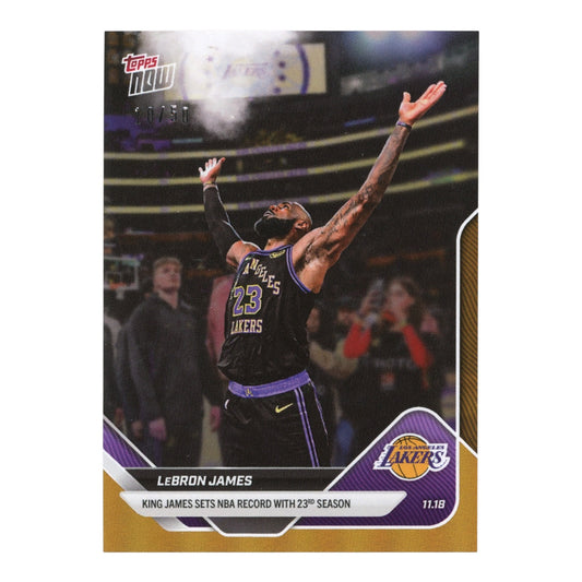 Lebron James 2026 Topps NOW 10/50 #58