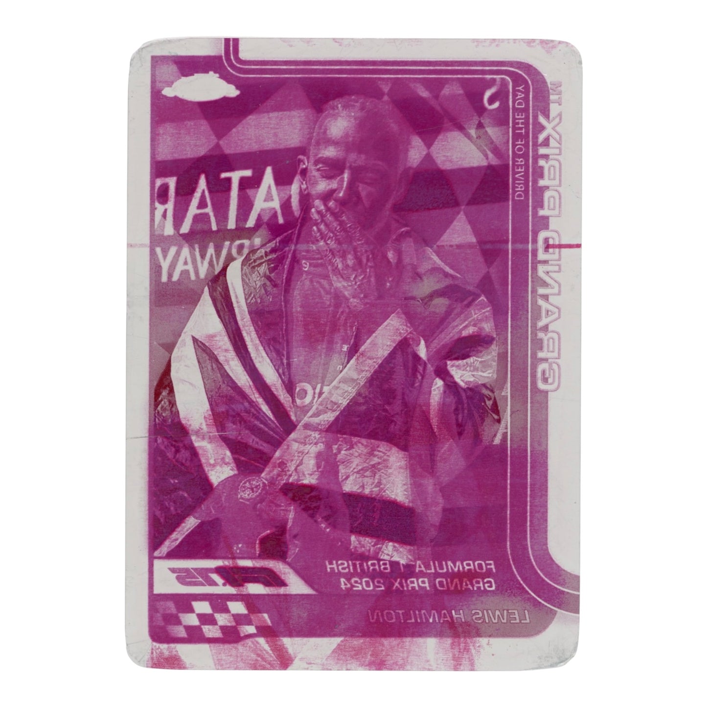 Lewis Hamilton 2025 Topps Chrome Formula 1 F1 Magenta Printing Plate 1 of 1 #133