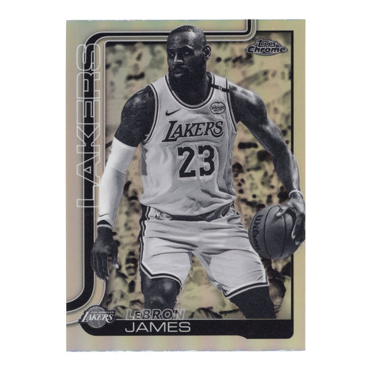 Lebron James 2025 Topps Chrome Blackout #127