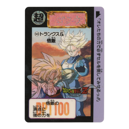 Son Gohan/Trunks 1992 Dragon Ball Carddass #543