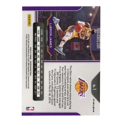 Lebron James 2020-21 Prizm Red Blue White #1