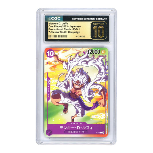 Monkey D.Luffy 2023 One Piece Japanese 7-Eleven Promo #P-041 CGC Pristine 10