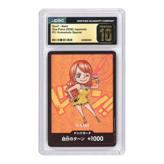 Nami 2026 Pokemon Japanese Kumamoto Don!! Card Promo CGC Pristine 10